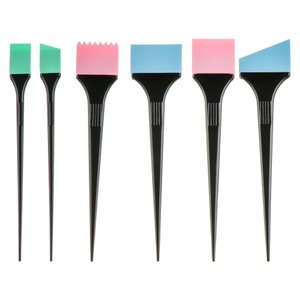 Hair Expert Набор силиконовых кисточек (Цветные) x6