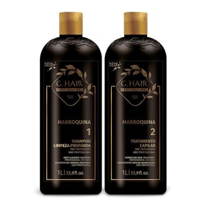 Inoar Moroccan Brazilian Keratin Hair Straightener Treatment Smoothing Capillary, 1000 ml