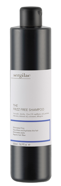 Sergilac The Frizz Free Shampoo Шампунь безсульфатний з антистатичним ефектом 500 мл