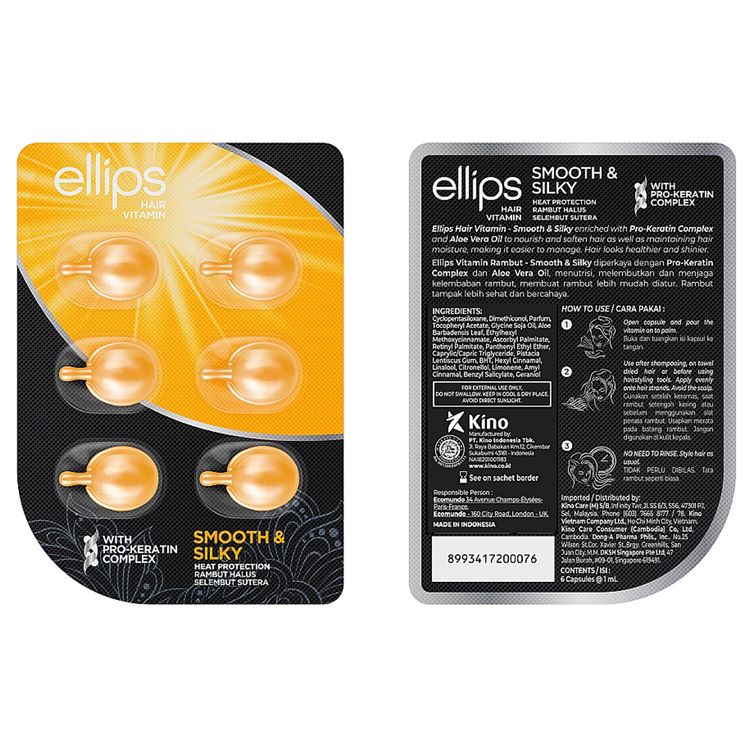 Ellips Hair Vitamin бездоганний шовк із прокератиновим комплексом 6х1 мл