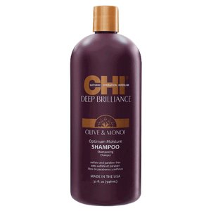 CHI Deep Brilliance Olive & Monoi Optimum Moisture Shampoo Шампунь зволожуючий для пошкодженого волосся 946 мл