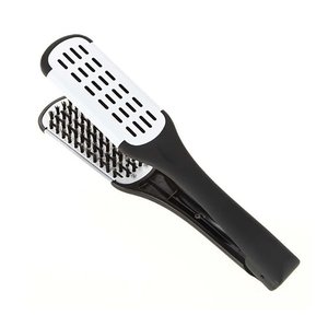 Hair Expert Hairbrush Black/White Гребінець-затискач
