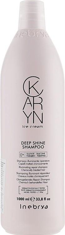 Inebrya Karyn Deep Shine Shampoo Шампунь для глибокого відновлення і блиску пошкодженого волосся, 1000 мл