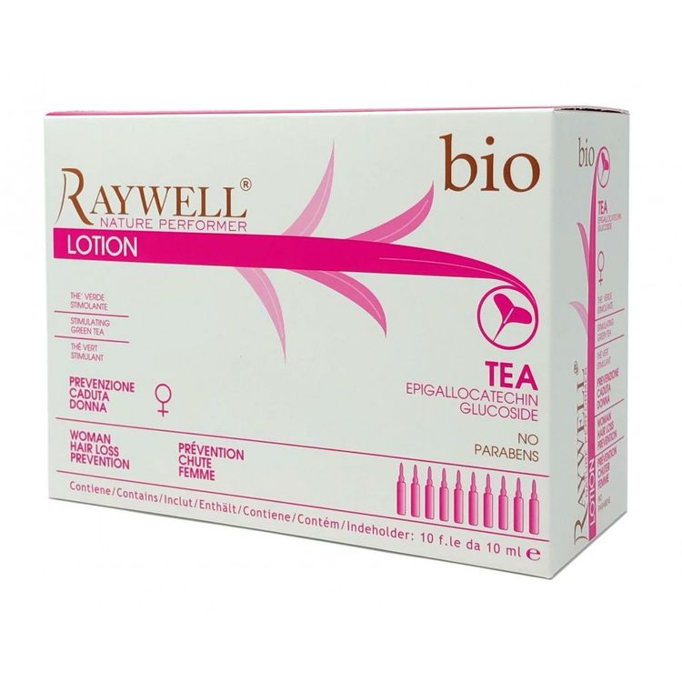 Raywell BIO TEA Ампулы женские против выпадения волос 10х10 мл