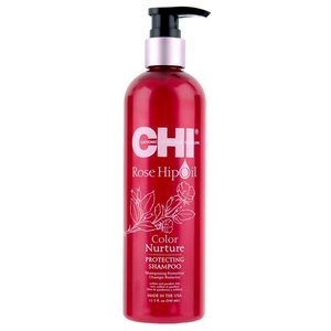CHI Rose Нip Oil Protecting Shampoo Защитный шампунь для окрашенных волос, 340 мл