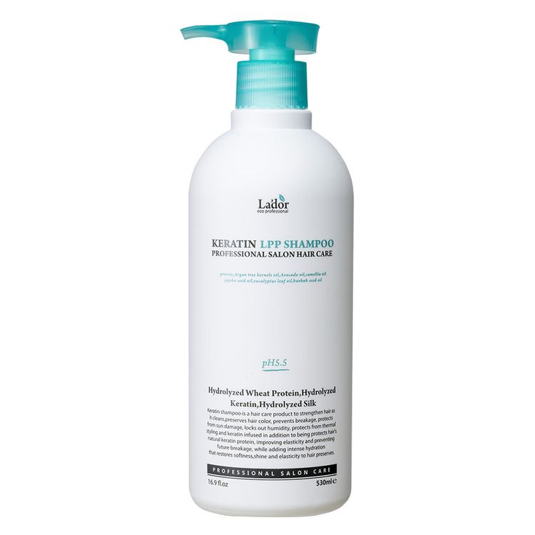 La'dor Keratin LPP Shampoo Безсульфатный протеиновый шампунь 530 мл