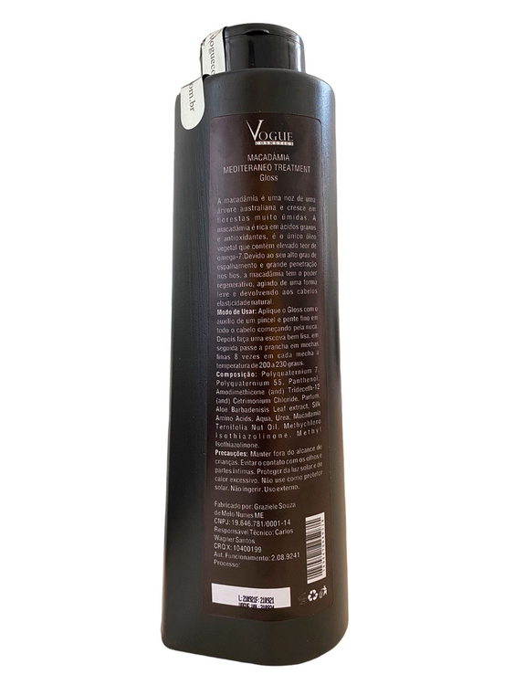 Keratin Treatment Vogue Macadamia Gloss 1000 ml