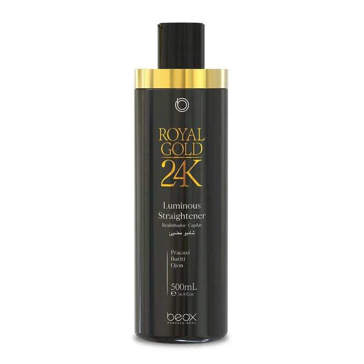 Нанопластика для волосся Beox Royal Gold 24K Luminous Straightener, 500 мл