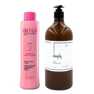 Keratin Nuance Mina Louca + Deeply Medium Cleansing Shampoo 7.3 pH