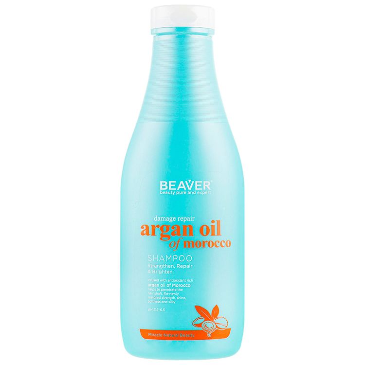 Beaver Argan Oil Damage Repair of Morocco Shampoo Шампунь відновлюючий для пошкодженого волосся з аргановою олією 730 мл