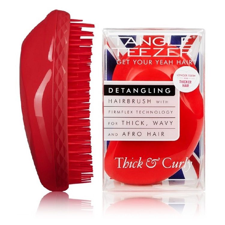 Tangle Teezer. Гребінець Original Thick & Curly Salsa Red