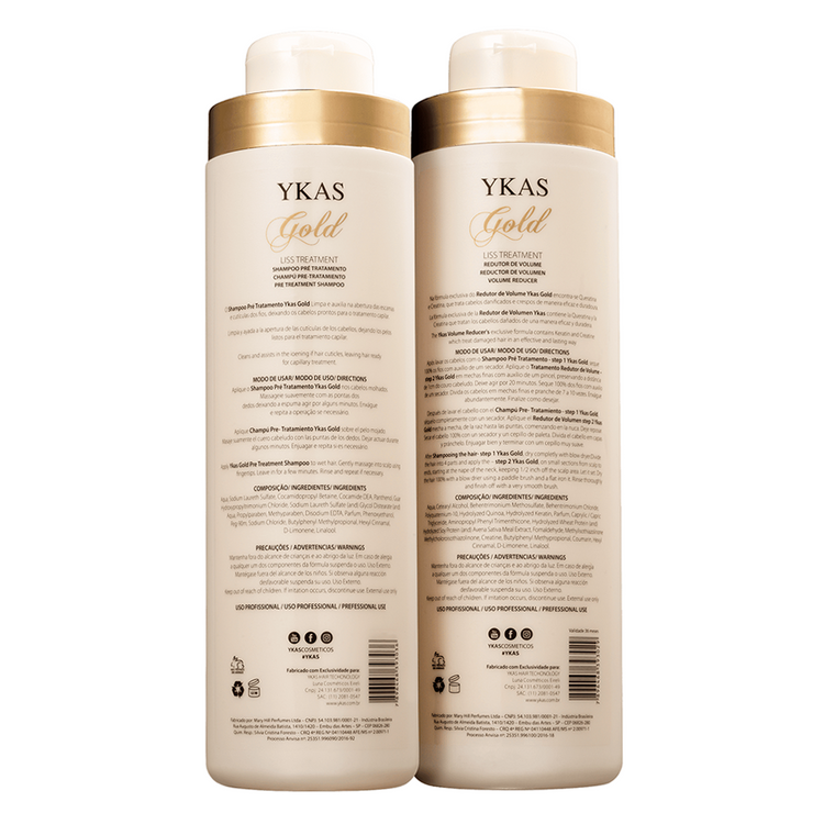 Кератин для волос YKAS Gold 2x1000 мл