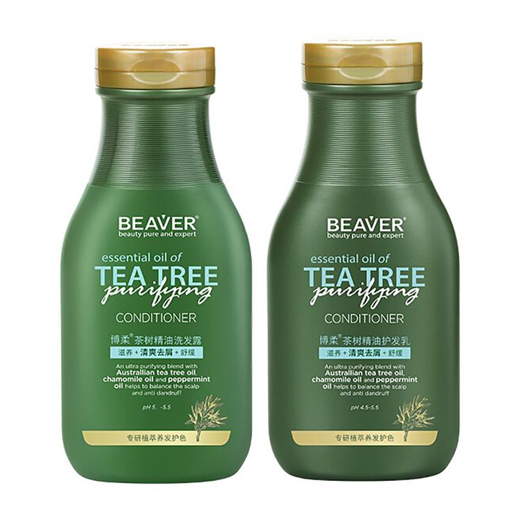 Набір для домашнього догляду Beaver Essential Oil of Tea Tree Conditioner 350 мл + Essential Oil of Tea Tree Shampoo 350 мл