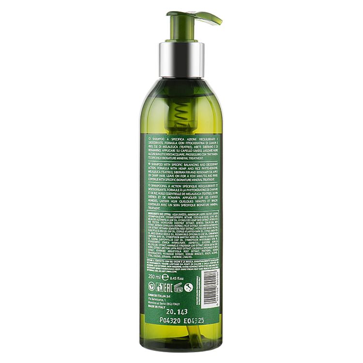 Emmebi Italia Bionature Mineral Treatment Hyperhidrosis Shampoo 250 ml