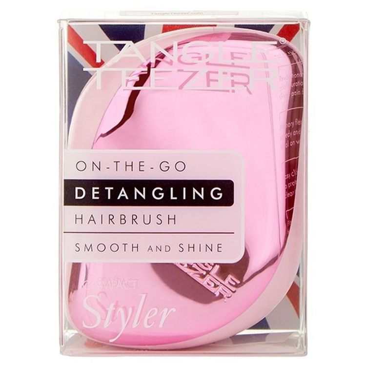 Tangle Teezer. Гребінець Compact Styler Baby Doll Pink Chrome