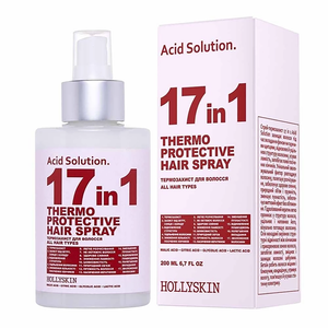 HollySkin Acid Solution Thermo Protective Hair Spray 17 in 1 200 ml